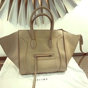 Celine Phanthom Luggage bag Large pebbled leather
